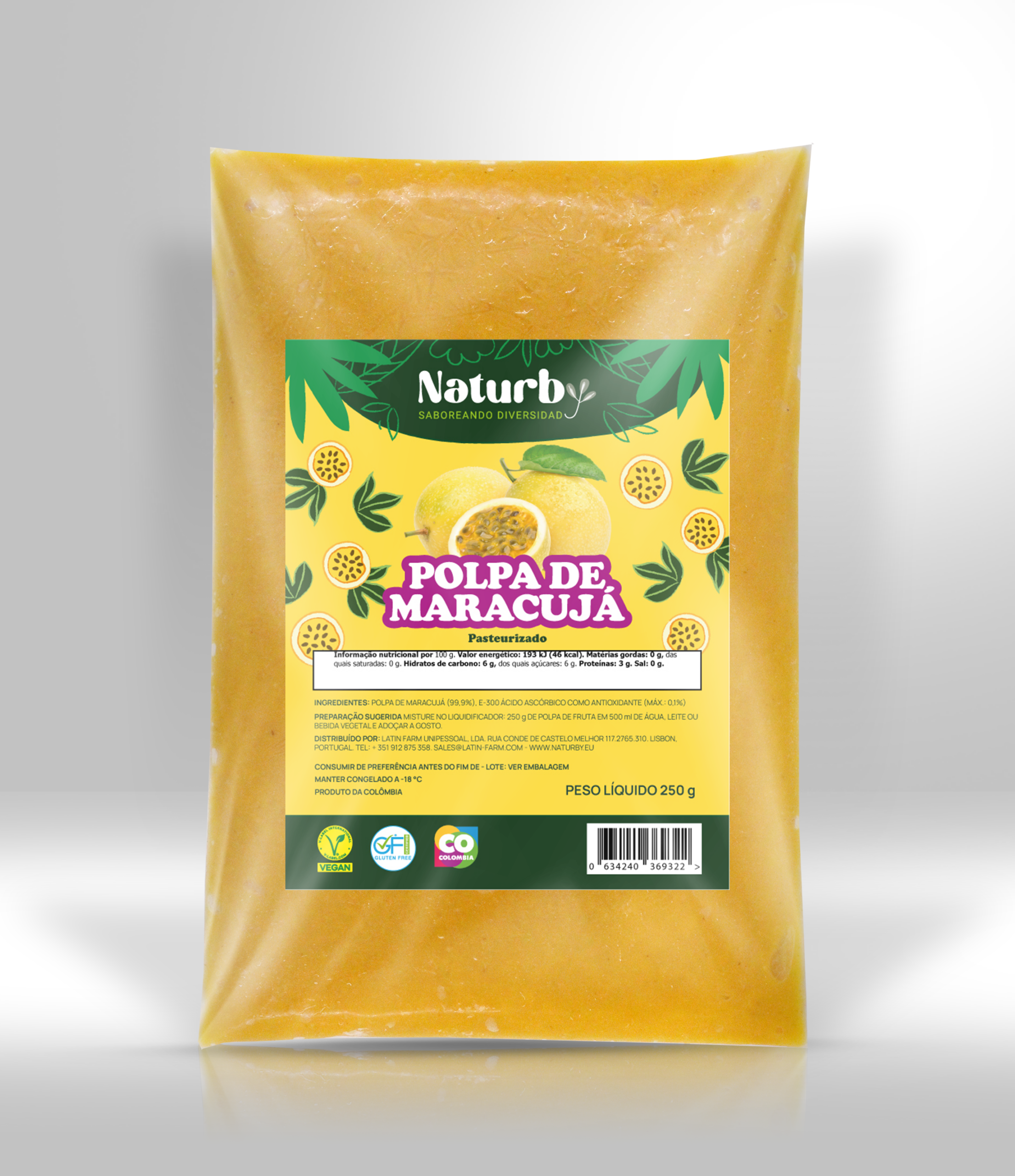 Pulpa de maracuya sin semilla - bkg